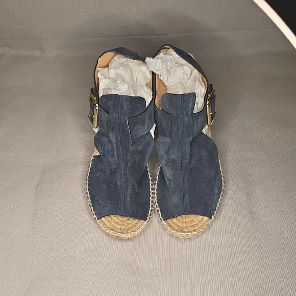 Bettye Muller Dawn Navy Espadrille Sandals - Picture 3 of 8